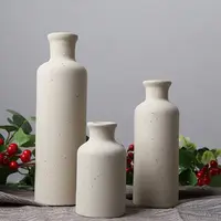 Conjunto de vasos de cerâmica, novo estilo chinês conjunto de vasos de cerâmica vintage-3 vasos pequenos rústicos decoração de casa moderna na na fazenda