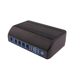 سعة كبيرة محمولة محطة طاقة للطوارئ USB 5 فولت DC 12 فولت بنك طاقة متعدد الإخراج لـ DVR LED