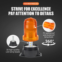 Nouvelle lampe de signalisation clignotante à 30 LED ambre, avec aimant, feux stroboscopiques d'urgence pour camion, remorque, chariot élévateur, 12V, IP65, étanche