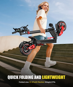 Trottinette électrique pour adultes du Royaume-Uni, pneus larges de 11 pouces, batterie 48V, vitesse rapide, longue autonomie, trottinette électrique tout-terrain pour adultes - Product Image 6
