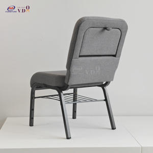 도매 현대식 적층형 교회 의자 맞춤 색상 편안한 패딩 등받이 금속 프레임 극장 좌석 제조업체 - Product Image 1