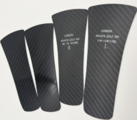 Semelle intérieure en fibre de carbone Chaussures 3k Twill Matte LOGO Print Carbon Fiber Plate Cnc Cutting Insole 1.0mm 0.8mm