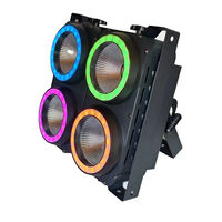 Lampu Panggung Studio TV Film Dmx512 Strobe Putih Hangat/Dingin 2in1 Cob Led Lampu Penonton/Led Strip Ring 4x100w 4 Mata Led Blinder