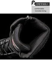 Bottes tactiques montantes unisexe pour homme, idéales pour l'entraînement en désert, chaussures de randonnée durables pour l'extérieur, respirantes en caoutchouc et maille PU, pour le camping et l'hiver