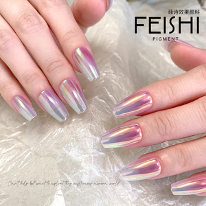 NUEVO Primavera Verano Aurora Hada <span class=keywords><strong>Luna</strong></span> Espejo mágico <span class=keywords><strong>polvo</strong></span> Brillo <span class=keywords><strong>de</strong></span> uñas color decorativo Arte <span class=keywords><strong>de</strong></span> uñas - Product Image 2