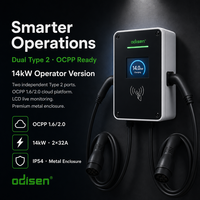 Nouveau chargeur EV AC 7kW 14kW Type 2 32A double prise sur pied IP54 EVSE monophasé pour maison et parking UE