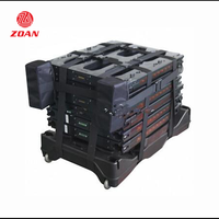 Scanner mobile de sécurité et de protection pour la détection d'armes métalliques Système de cadre de porte facile à transporter avec 3/6/9/15 zones