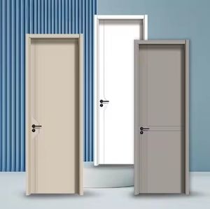 Puerta Interior de Baño, Diseño Moderno, Puerta de Madera de Melamina para Casa, Diseños de Puertas Individuales de Madera - Product Image 1