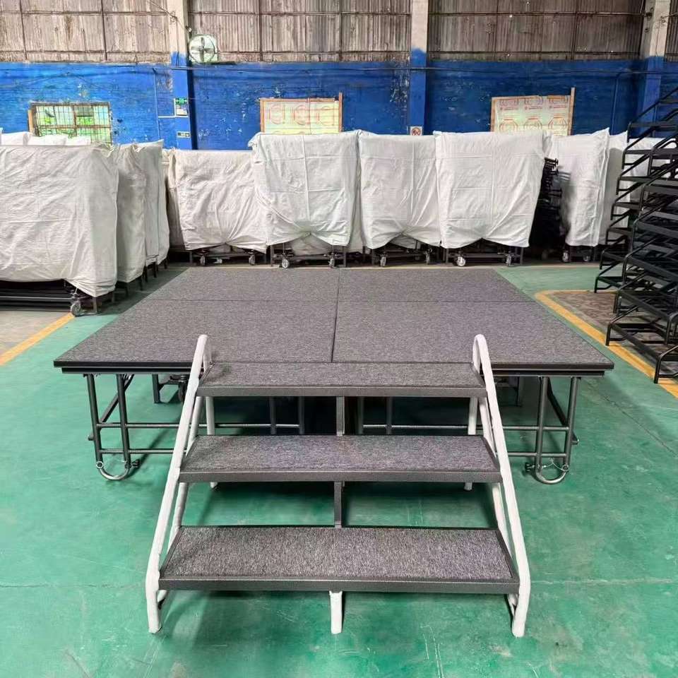 Stage Plotform Heavy Duty Steel Folding Stage Platform Modular Portable Riser for ...