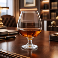 Verres à vin en verre en forme de tulipe de 518 ml, verres à brandy pour banquets de mariage et événements professionnels, approvisionnement en gros, logo OEM ODM