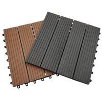 Conception différente platelage extérieur à emboîtement WPC Carrelages de sol Balcon Beau bricolage Carrelage bois Composite