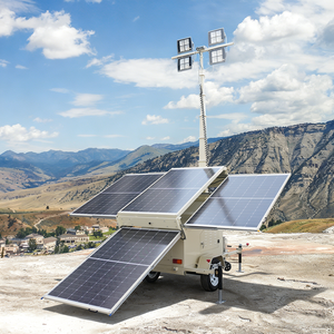 Solar <strong>Lighthouse</strong> <strong>Light</strong> Adjustable and Movable White, Suitable for Landscape Gardens, Emergency Rescue, and Construction Sites - Product Image 2