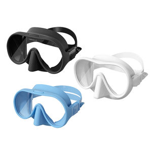 Masque de plongée et tuba en verre trempé unique avec sangle en silicone pour la natation, la plongée sous-marine et la plongée libre - Product Image 1