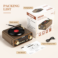 Enceinte sans fil avec radio AM/FM/SW, batterie rechargeable, lecteur MP3 avec lecteur de carte USB et carte TF, en plastique