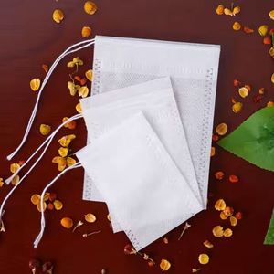 Sacs filtrants non tissés de qualité alimentaire pour tasses à thé, filtres à café goutte à goutte, sachets pour poudre de thé - Product Image 1