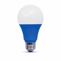 Ampoule LED A19 couleur E26 E27 B22 5W, lumière rouge, verte, bleue, jaune pour la décoration de bars, de scènes, de restaurants et de fêtes