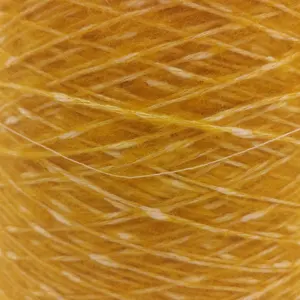 중국산 짠 노란색 직물 염색 멋진 뜨개질 에어 제트 원사