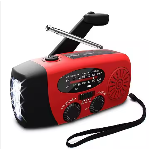 Hot Portable LED FM/MW/SW Radio Solar Radio Powered Radio Am Solar Power Bank Led Flashlight  Weather Portable Radio