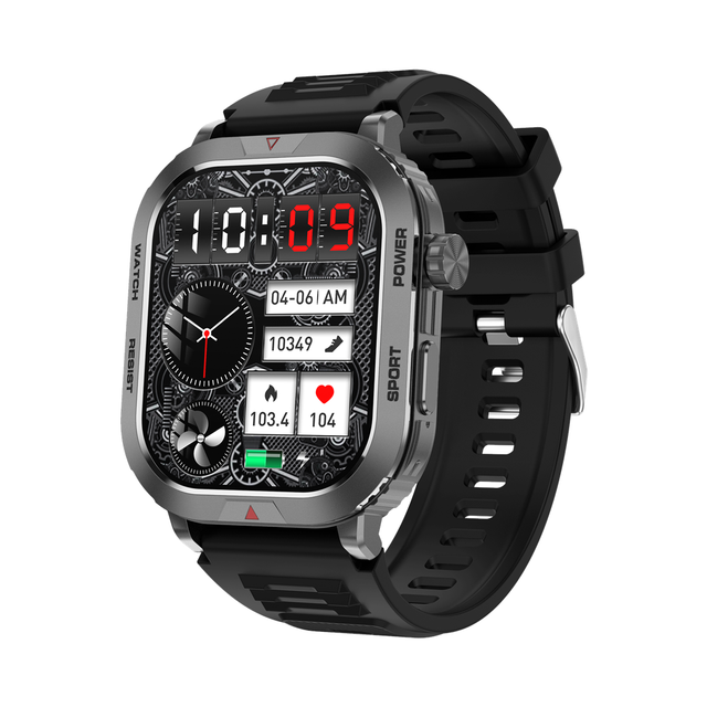 ZW66 2025 Smart Watch Custom Logo IP68 Waterproof 2.01 Inch Display Heart Rate Monitor Multiple Sports Watch AI Voice Assistant