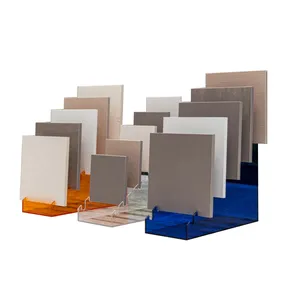 Exquisite Design Granite Marble Display Shelf Acrylic Stone Tile Sample Display Rack
