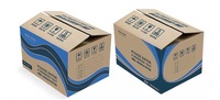 Matériaux Corrogués Personnalisés Carton Ondulé Carton Déménagement Expédition Boîtes Ondulées Boîtes de Déménagement