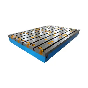 Placa de superfície de ferro fundido para máquina de perfuração de piso tipo T, plataforma de ferro fundido resistente à corrosão