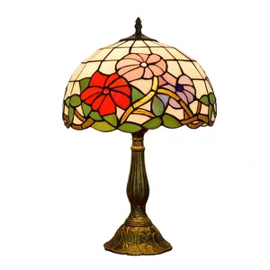 12 inch American Rural creative Tiffany' stained glass restaurant bar lamps Warm art wedding gift lighting bedside lamp