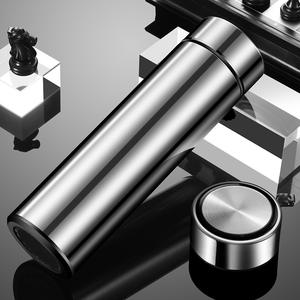 Botella de Agua de Acero Inoxidable Ecológica de 500 ml (16 oz) con Aislamiento Térmico, Diseño de Dibujos Animados, Apta para Agua Hirviendo, con Frases Motivadoras de Gimnasio - Product Image 5