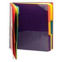 PP plastique 1-6 onglet découpé Index diviser 24 poche spirale Document dossier présentation livre organisateur pour les projets de classement produit