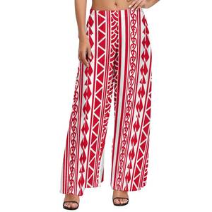 Pantalon Palazzo à imprimé Tribal polynésien, taille haute, ample, jambes larges, Long, <span class=keywords><strong>Melanesia</strong></span>, surdimensionné, pour femmes, nouvelle collection - Product Image 2
