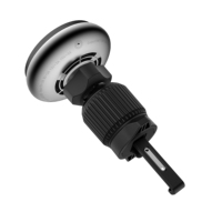 Chargeur de voiture sans fil magnétique OEM 25W à charge rapide avec ventilateur de refroidissement, commande tactile, support de téléphone pour grille d'aération CE ROHS FCC Europe USA