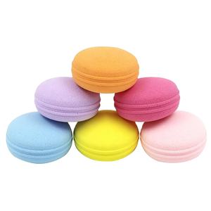 ฟองน้ำแต่งหน้ารูปมาการอง คุณภาพดี ราคาพิเศษ รับผลิตตามสั่ง สีตามต้องการ ซักล้างได้ - Product Image 1