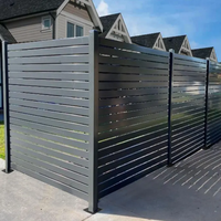 Panneaux de clôture d'intimité en aluminium sans creuser, installation facile, résistants aux intempéries, pour jardins, patios, balcons, appartements, hôtels, projets extérieurs