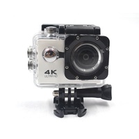 Caméra d'action numérique professionnelle 4K étanche avec zoom numérique grand angle 170°, Wi-Fi et mémoire 32 Go pour casque de vélo