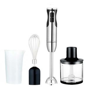 Batidora de mano de acero inoxidable con 2 cuchillas ajustables para procesamiento de alimentos en la cocina, licuadora y exprimidor. - Product Image 5