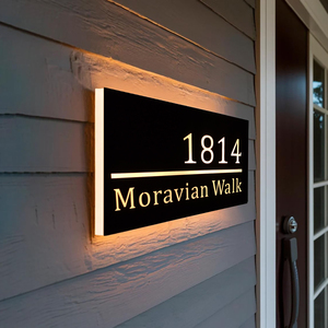 Văn Phòng Cửa Dấu Hiệu Mạ Biểu Tượng Tùy Chỉnh Cửa Số Biển Hội Đồng Quản Trị Phong Cách Đơn Giản Backlit Thép Không Gỉ Cho Khách Sạn Căn Hộ Nhà - Product Image 6