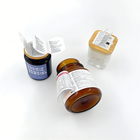 Étiquettes pliables multicouches personnalisées TEDDY, étiquettes adhésives simples, étiquettes manuelles pour bougies, cosmétiques, médicaments, autocollants