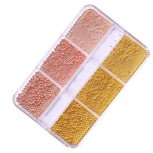 Bolas de Acero Metálicas Tridimensionales con Diamantes de Tamaños Variados para Decoración de Uñas, Joyería Elegante Mixta para Decoración de Uñas con Pedrería - Product Image 2