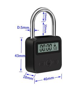 YH2171 USB Security <strong>Padlock</strong> Smart Digital Time Lock Heavy Duty Metal Electronic <strong>Timer</strong> with LCD Display - Product Image 2
