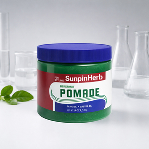 Pommade capillaire biologique à la bergamote, pommade coiffante traditionnelle, tenue forte, protection thermique, végane, sans cruauté, hypoallergénique, pour cheveux bouclés - Product Image 1
