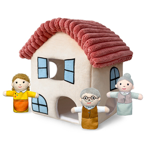 Cha Mẹ con nhồi bông sang trọng Đồ chơi con rối ngón tay 2026 con rối gia đình nhân vật đồ chơi sang trọng - Product Image 6