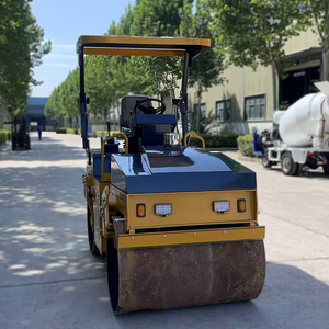 Rouleau compresseur vibrant hydraulique de 3 tonnes pour l'asphalte et le compactage du sol - Product Image 4