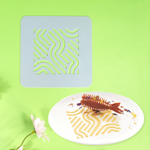 Fondant Silicone Mold 3D Chocolate Bar Mold Cake Decoration Wave Pattern Plating Stencil - Product Image 4