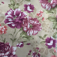 Tissus en peluche brossés teints en fil 100% polyester, imprimés floraux, velboa pour meubles
