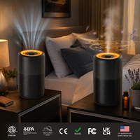 Purificador de Aire de Escritorio para Espacios Pequeños, Listo para Venta Minorista, para Dormitorios, Escritorios, Hoteles, con Caja de Venta Minorista, Almacén en EE. UU., CE FCC