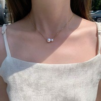 Collier de perles d'eau douce Edison de qualité supérieure, fait main, 10 à 11 mm, or véritable 18 carats