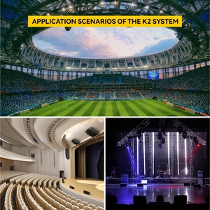 Chordio K2 Đôi 12 Hoạt Động Dòng Mảng Hệ Thống Loa Chuyên Nghiệp Hệ Thống Âm Thanh Với Bộ Khuếch Đại Và Microphone Cho Sân Khấu - Product Image 3