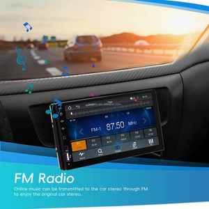 เครื่องเล่น MP5 ติดรถยนต์ Podofo ขนาด 7 นิ้ว แบบ Single Din วิทยุติดรถยนต์ รองรับ CarPlay Android Auto USB BT FM รองรับกล้องมองหลัง ขายส่ง - Product Image 2
