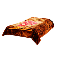 Meilleur prix 100% Polyester Super Doux 200x240 cm 2Ply 5KG Écologique Tricoté Refroidissement Imperméable Rashel Couverture Pondérée Hiver