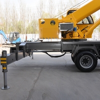 Grue télescopique hydraulique mobile de 3 à 12 tonnes, composants Liyuan, moteur, boîte de vitesses, moment de charge élevé, certifiée ISO CE, marque LUYING